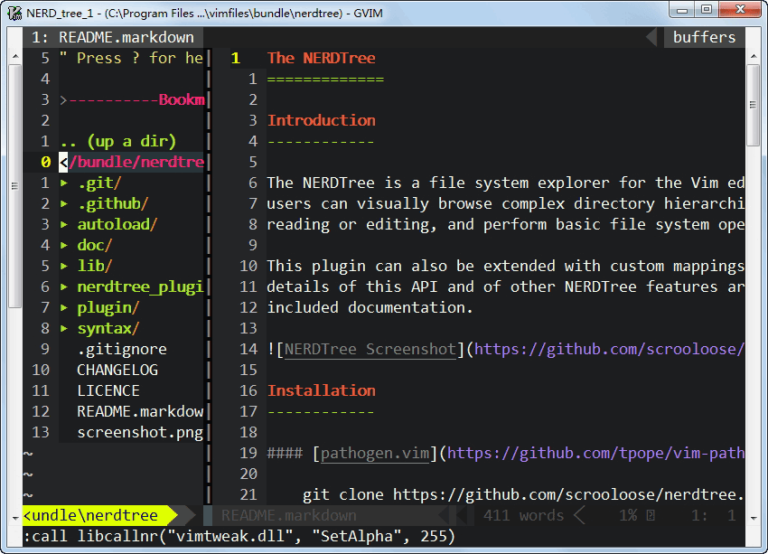 Vim目录树资源管理器nerdtree安装配置 | 木凡博客